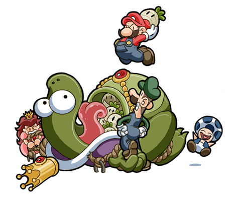 Mario gives Wart the beat down